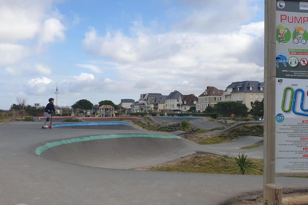 Studio Front De Mer Merville-Franceville-Plage Εξωτερικό φωτογραφία